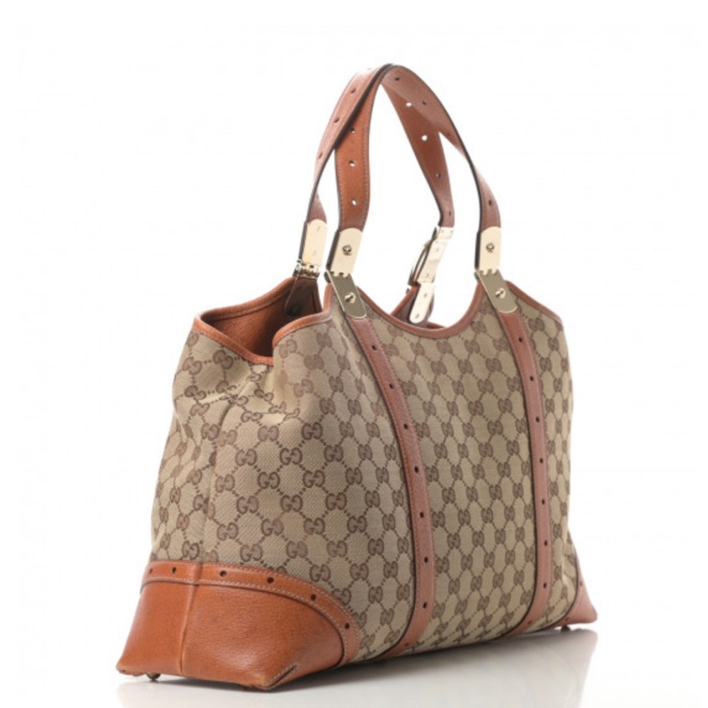 Gucci GG Canvas Large Glam Shoulder Bag